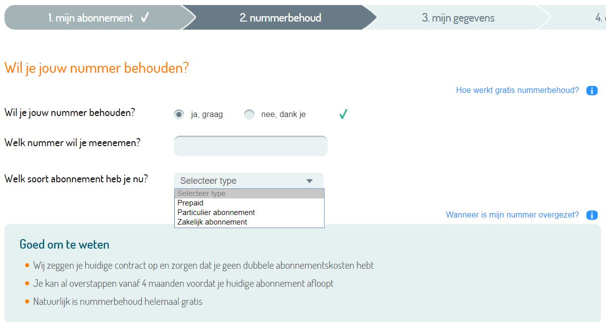 Bestaande telefoonnummer behouden bij Simyo